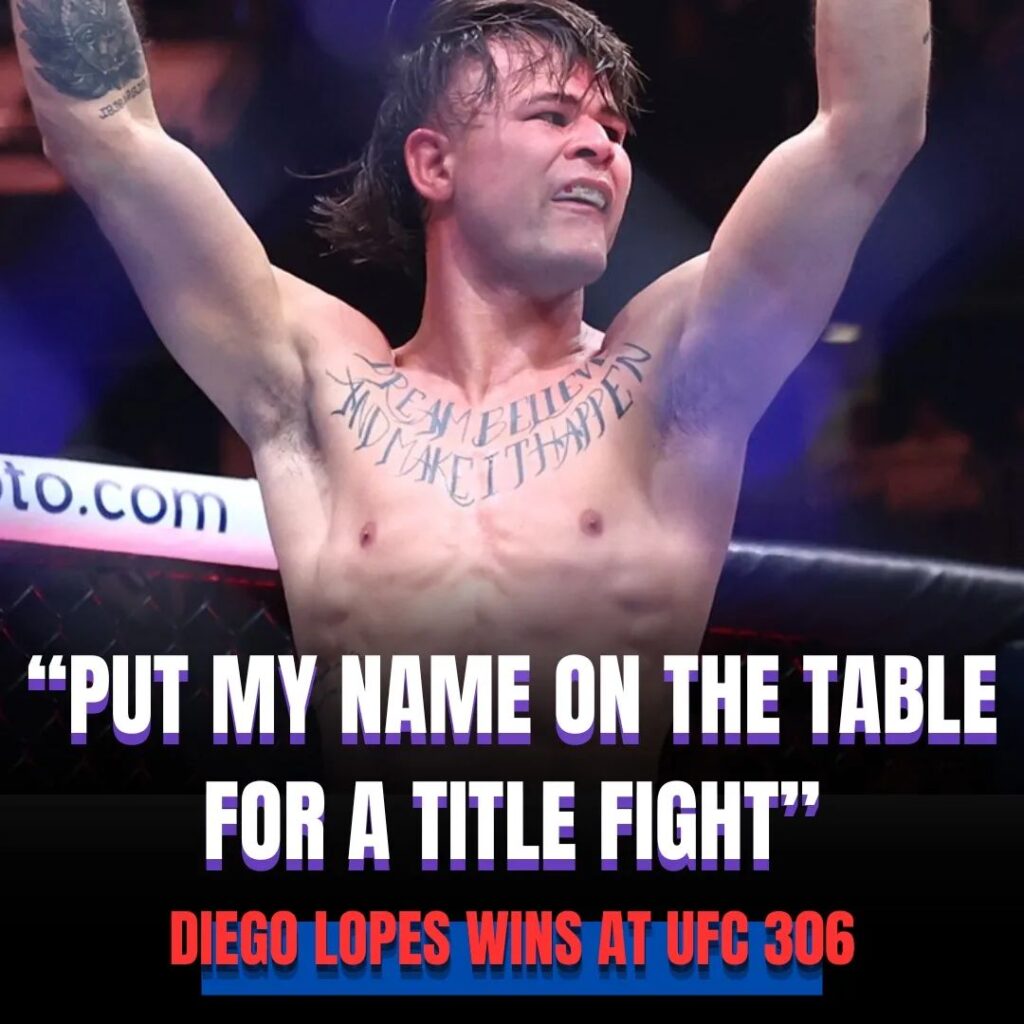 Diego Lopes Calls for Title Shot After Defeating Brian Ortega